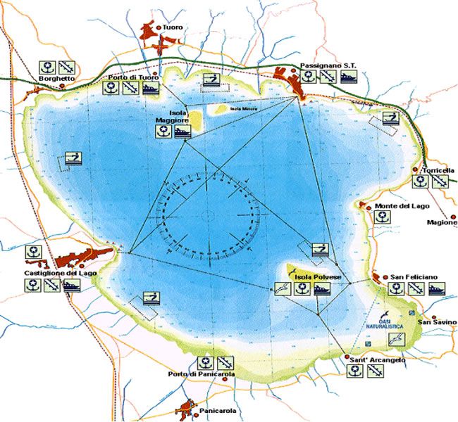 Lago Trasimeno - mappa